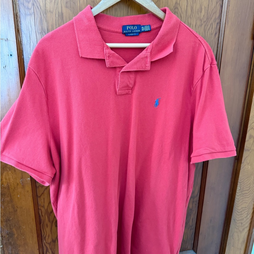Ralph Lauren Men's Polo Shirt in Vibrant Red